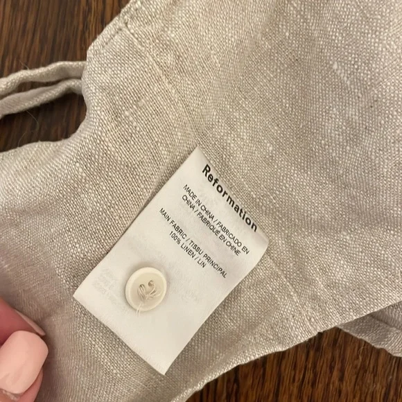 Reformation Cream Wide Leg Jumpsuit - Picture 9 of 10